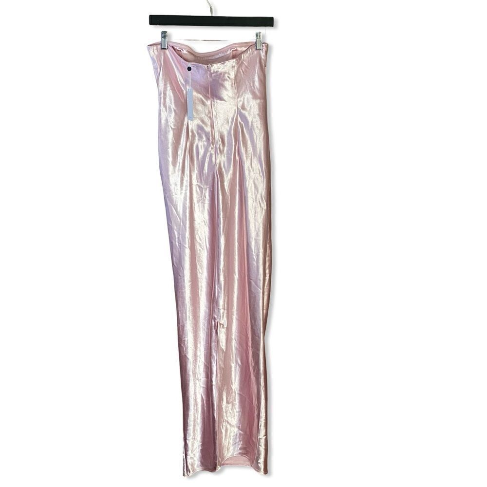 Lovers + Friends Satin Strapless Maxi Dress in Light Pink - Picture 6 of 11
